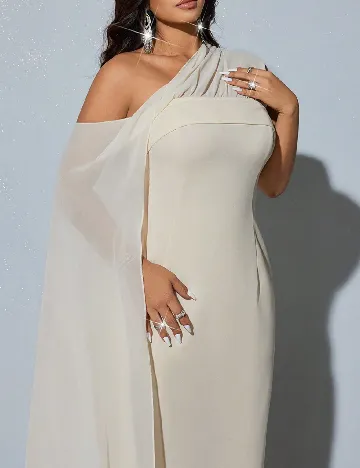 Rochie lunga SHEIN CURVE, crem