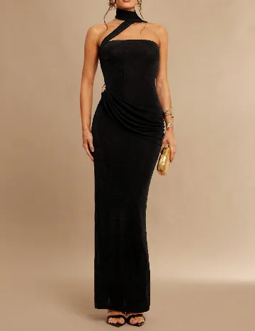Rochie lunga Silquee, negru
