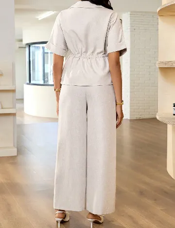 Compleu SHEIN Maternity, crem