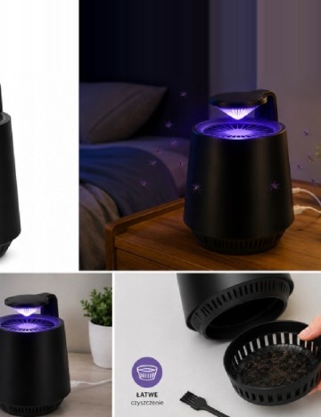 Capcană insecte USB cu LED UV Schou, negru