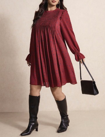 Rochie scurta SHEIN CURVE, rosu