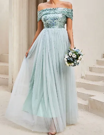 Rochie lunga Love&Lemonade, verde