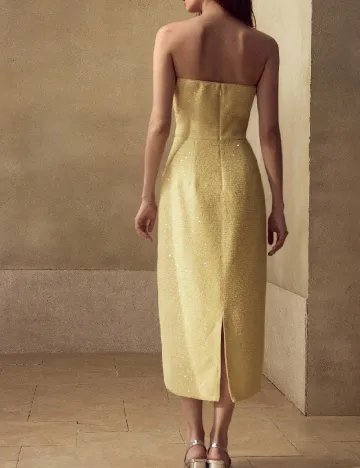 Rochie medie MOTF, galben
