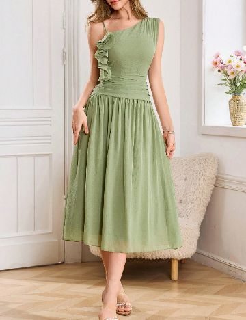 Rochie medie SHEIN, verde