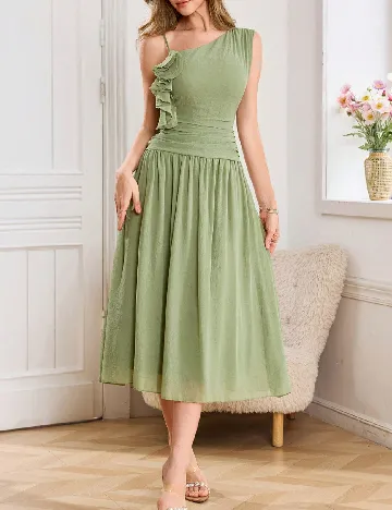 Rochie medie SHEIN, verde