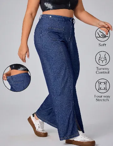 Blugi SHEIN CURVE, albastru