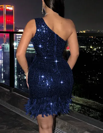 Rochie scurta SHEIN, albastru