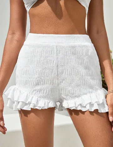 Pantaloni scurti SHEIN, alb