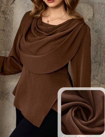 Bluza SHEIN CURVE, maro