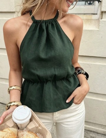 Top SHEIN, verde