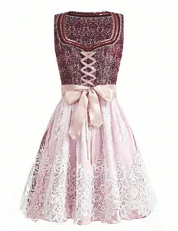 Rochie scurta SHEIN, visiniu/roz