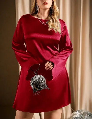 Rochie scurta SHEIN CURVE, rosu