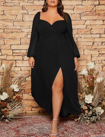 Rochie lunga SHEIN CURVE, negru