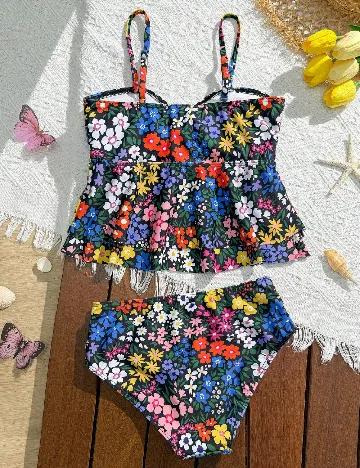 Costum de baie Shein Kids, mix culori