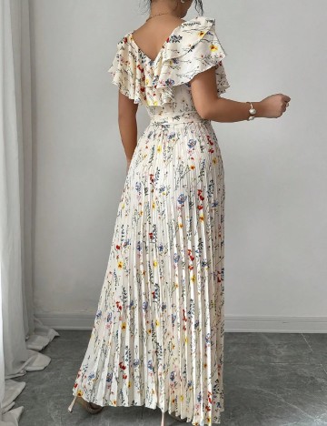 Rochie lunga SHEIN, crem