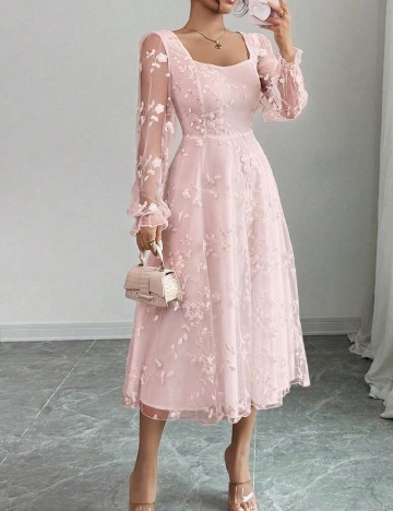 Rochie medie SHEIN, roz