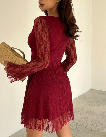 Rochie scurta SHEIN, visiniu