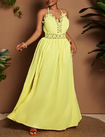 Rochie lunga SHEIN CURVE, galben