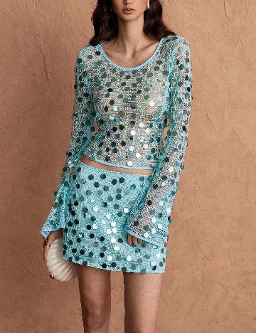 Bluza SHEIN, albastru