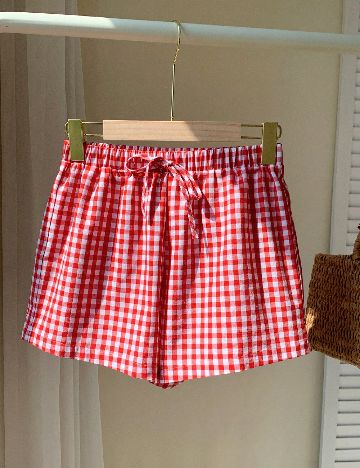 Pantaloni scurti SHEIN, rosu