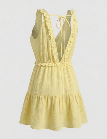Rochie scurta SHEIN, galben