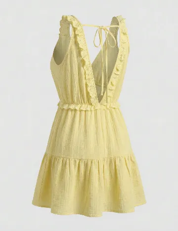 Rochie scurta SHEIN, galben