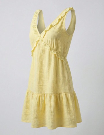 Rochie scurta SHEIN, galben