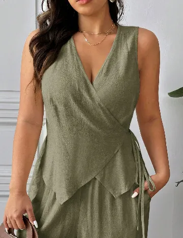Bluza SHEIN CURVE, verde