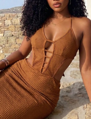 Rochie lunga SHEIN, maro