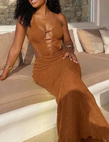 Rochie lunga SHEIN, maro
