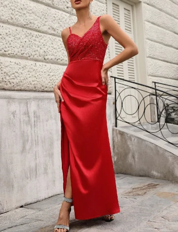 Rochie lunga SHEIN, rosu