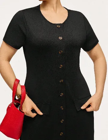 Rochie medie SHEIN CURVE, negru