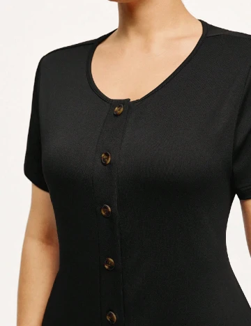 Rochie medie SHEIN CURVE, negru
