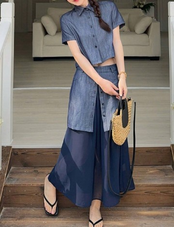 Compleu Dazy, albastru