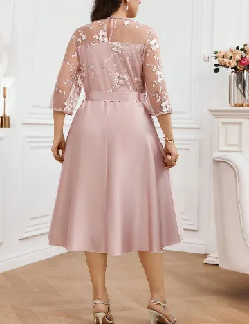 Rochie medie SHEIN CURVE, roz