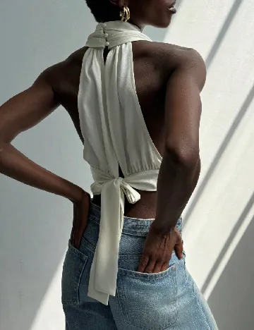 Top SHEIN, ecru