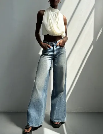 Top SHEIN, ecru