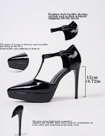 Pantofi SHEIN, negru