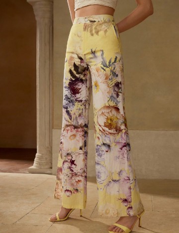 Pantaloni MOTF, floral print