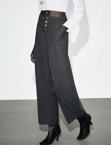 Pantaloni SHEIN, gri inchis