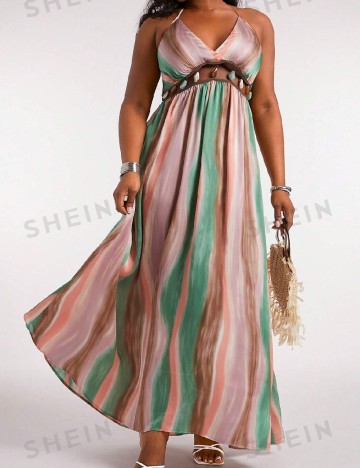 Rochie lunga SHEIN CURVE, mix culori