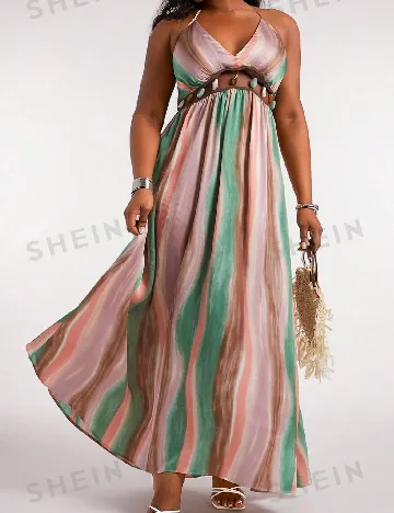 Rochie lunga SHEIN CURVE, mix culori