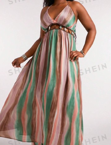 Rochie lunga SHEIN CURVE, mix culori