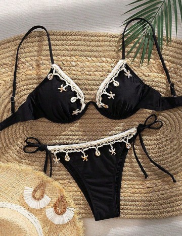 Costum de baie SHEIN, negru