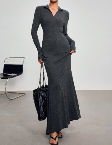 Rochie lunga SHEIN, gri