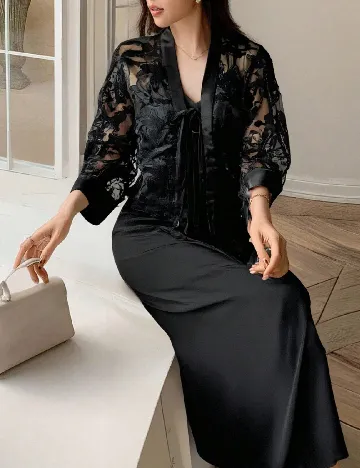 Set rochie si bluza Dazy, negru