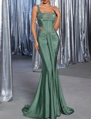 Rochie lunga SHEIN, verde