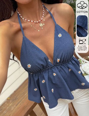 Top SHEIN, albastru
