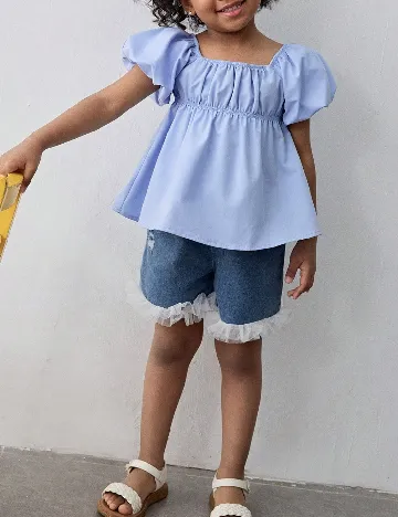 Bluza Shein Kids, albastru