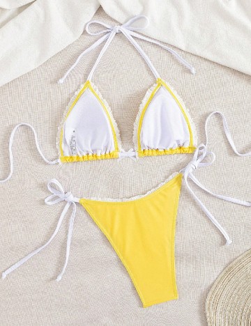 Costum de baie SHEIN, galben